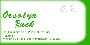 orsolya ruck business card